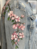 Cherry Blossoms Denim Jacket