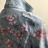 Cherry Blossoms Denim Jacket