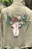 Antelope Skull &Flowers (Made to Order)