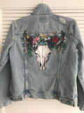 Antelope Skull &Flowers (Made to Order)