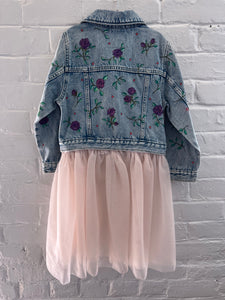 **Kids Purple Flowers TUTU - Size 5T