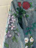 **Adult Denim Wildflowers (M)