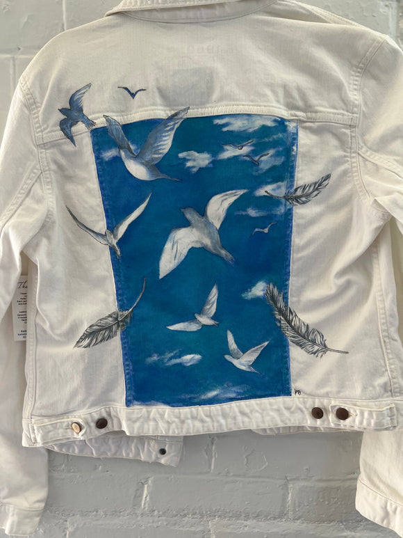 **Adult Denim Birds of a Feather (size M)