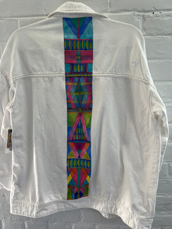 **Adult Denim Geometric & Stars - O/S