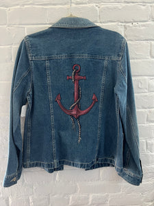 **Adult Denim Anchor Jacket (M)