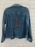 **Adult Denim Anchor Jacket (M)