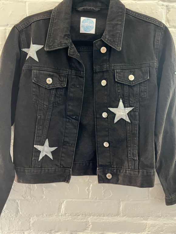 **Adult Denim Black All Stars Jacket (size S)