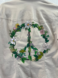 **Adult Blazer Peace Flowers (size S)