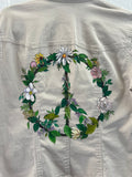**Adult Blazer Peace Flowers (size S)