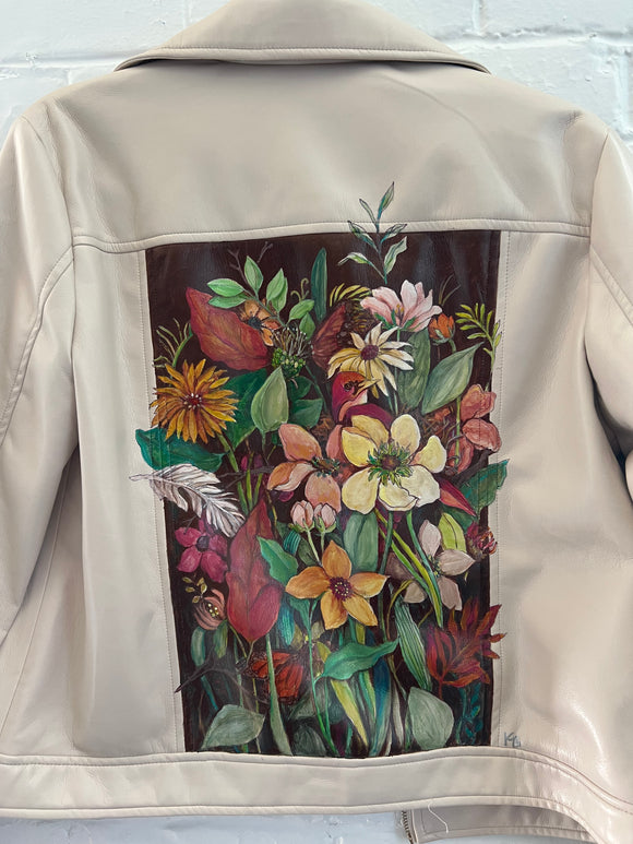 **Adult Leather Autumn Floral (size M)