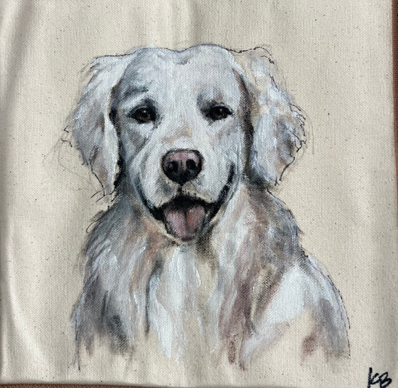 ***CUSTOM Pet Portrait Tote Bag