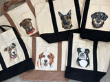 ***CUSTOM Pet Portrait Tote Bag
