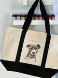 ***CUSTOM Pet Portrait Tote Bag