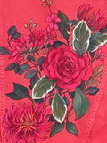 *SALE- Floral FP Red Denim Jacket (S/M)