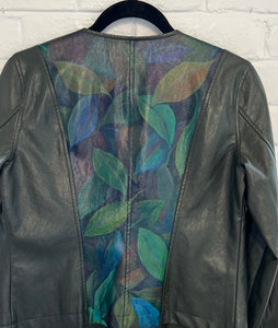 -SALE-  Leaves Faux Leather (S)