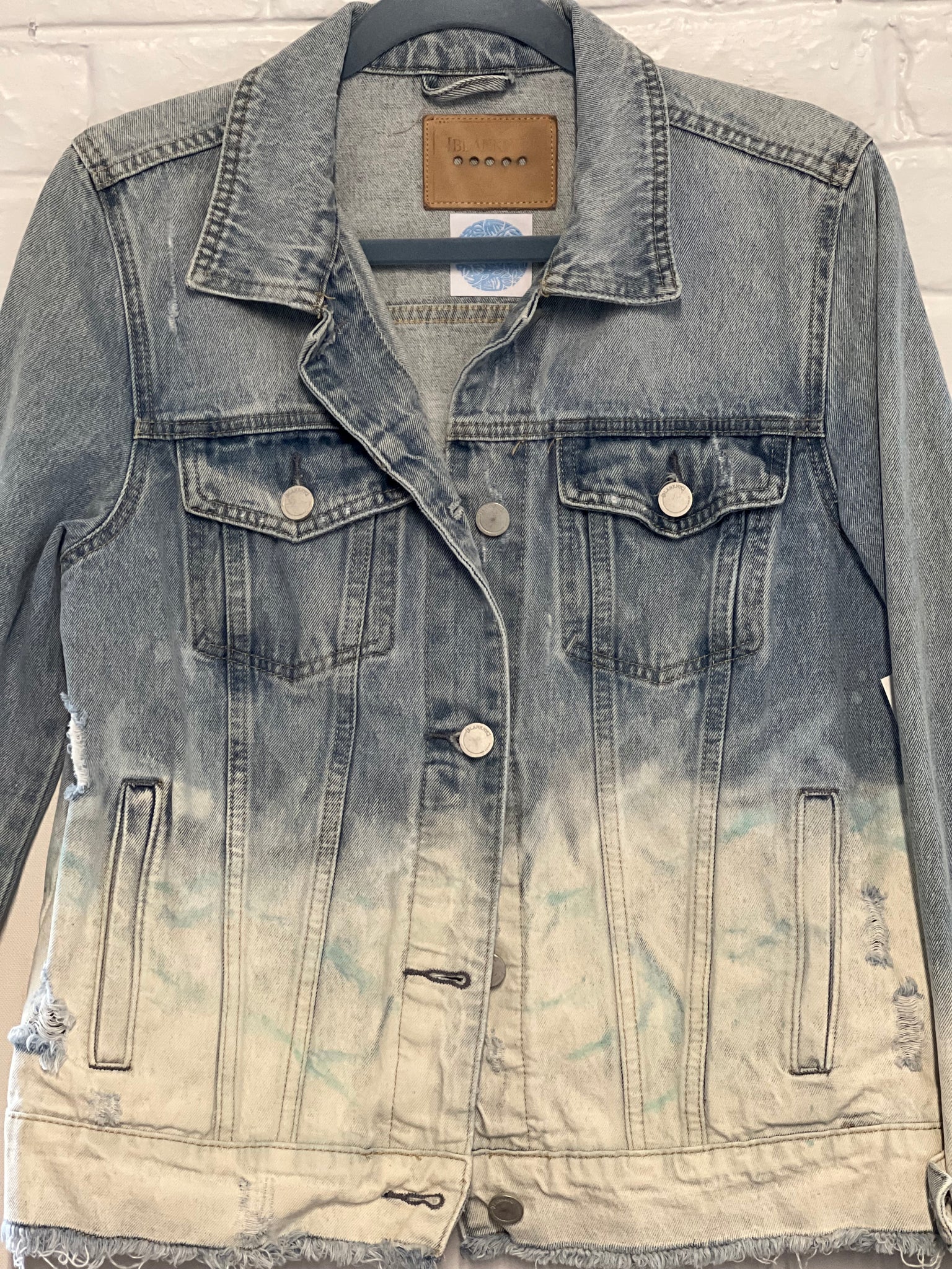 SALE- WAVE Denim Jacket (M) – Katie Blue Art Store