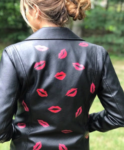A Hundred Kisses Faux Leather Jacket